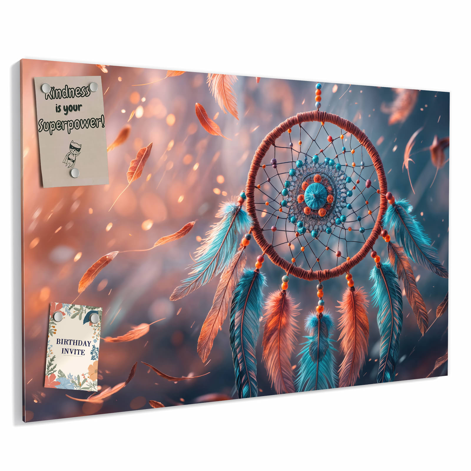 Magnetická tabule s motivem Lapače snů 60 x 40