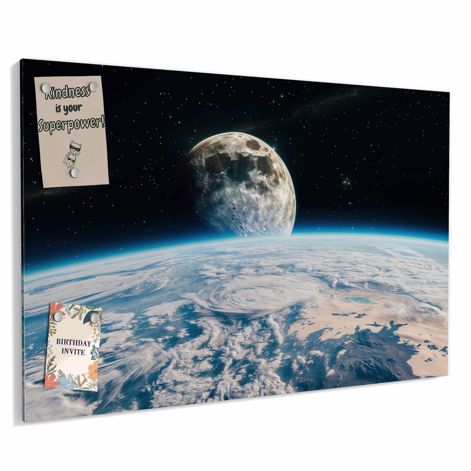 Magnetická tabule s motivem Měsíční panorama 60 x 40