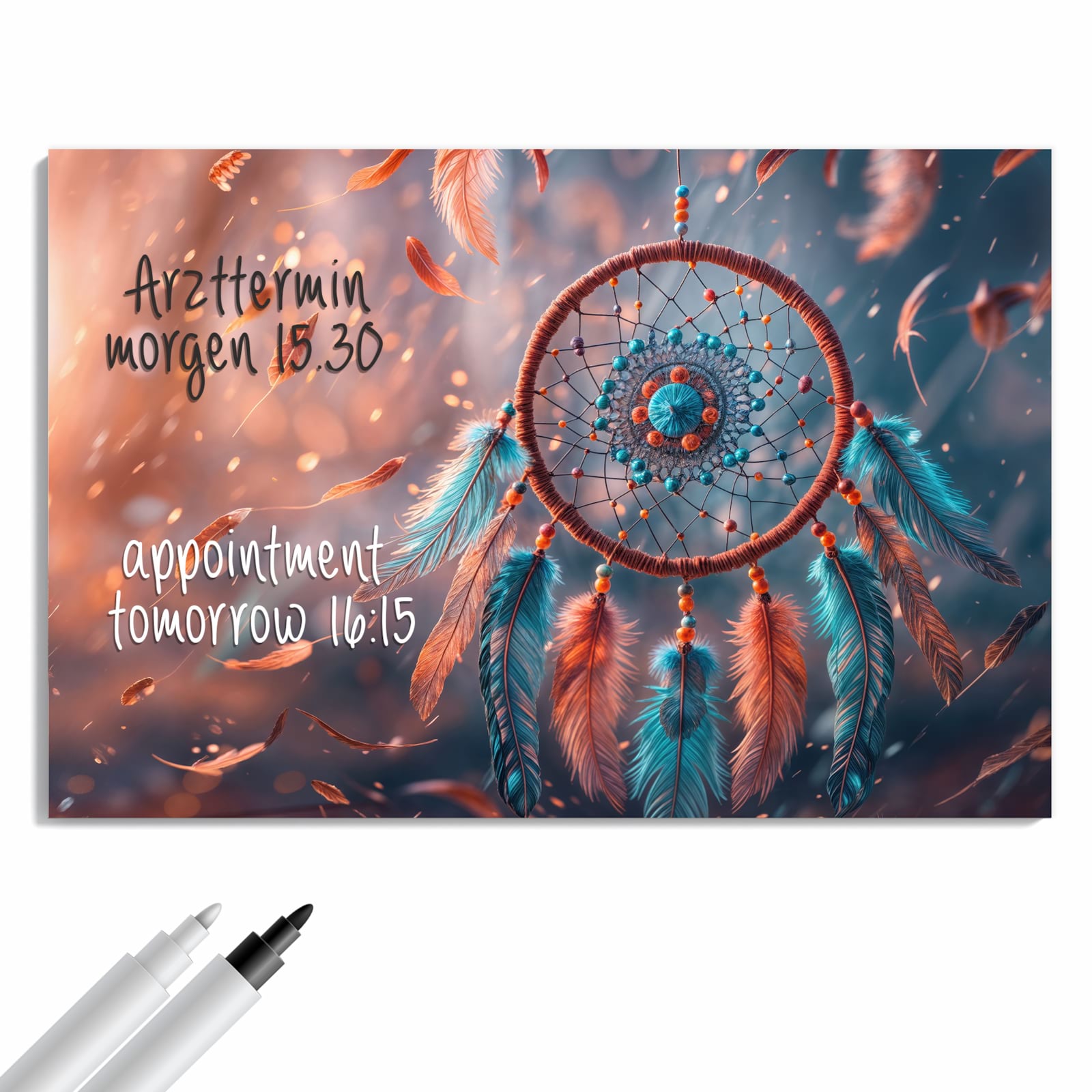 Magnetická tabule s motivem Lapače snů 60 x 40