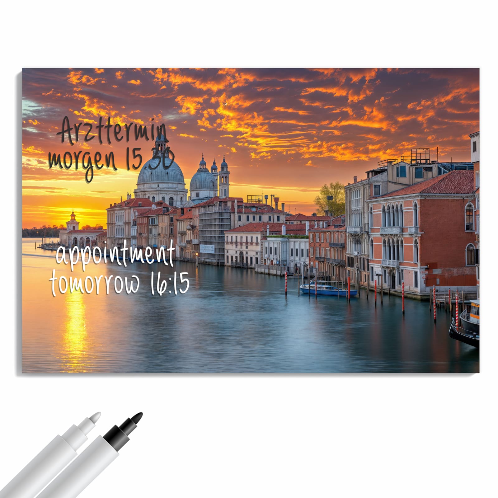 Magnetická tabule s motivem Benátky při západu slunce 60 x 40
