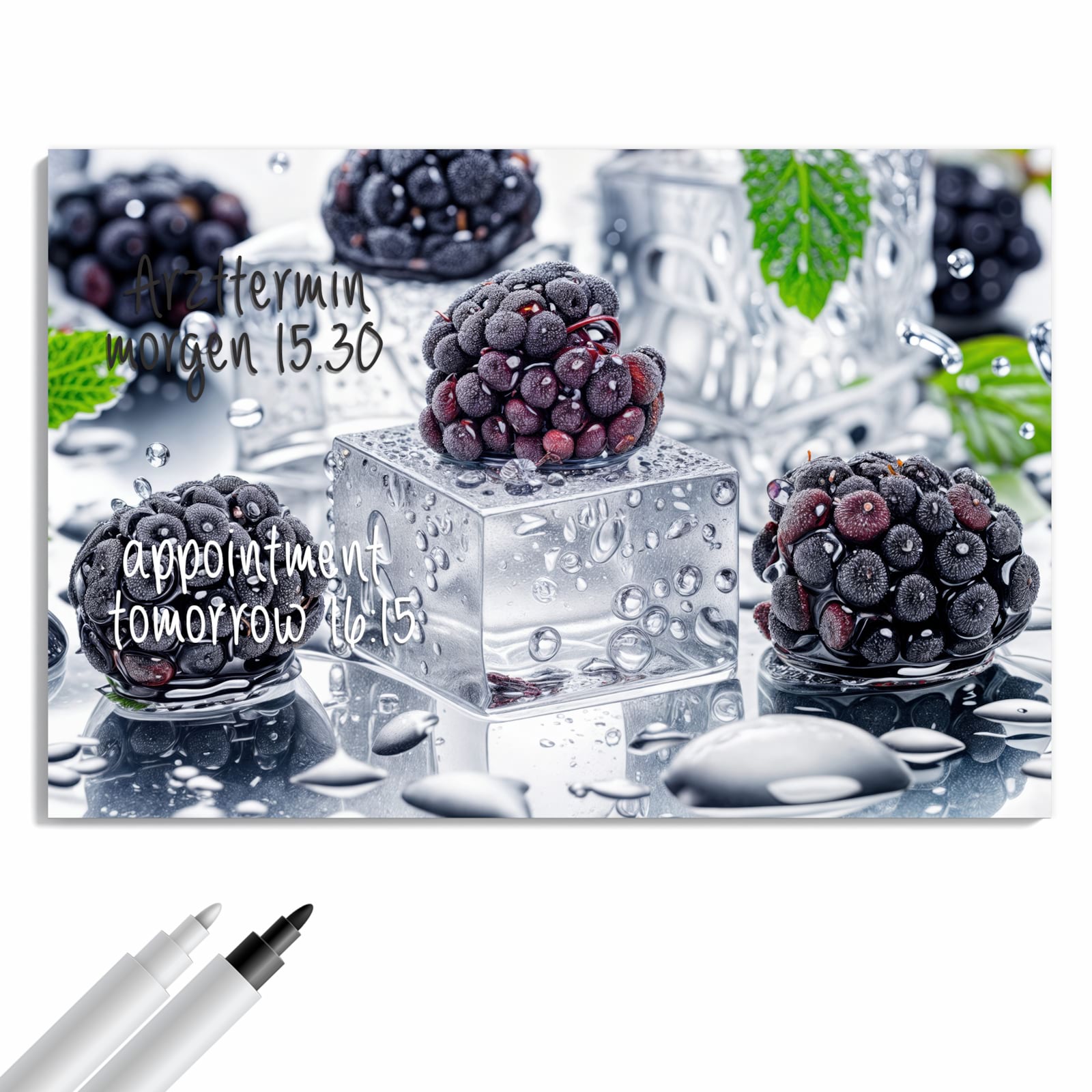Magnetická tabule – obraz na zeď Ledové ostružiny | 60 × 40 cm