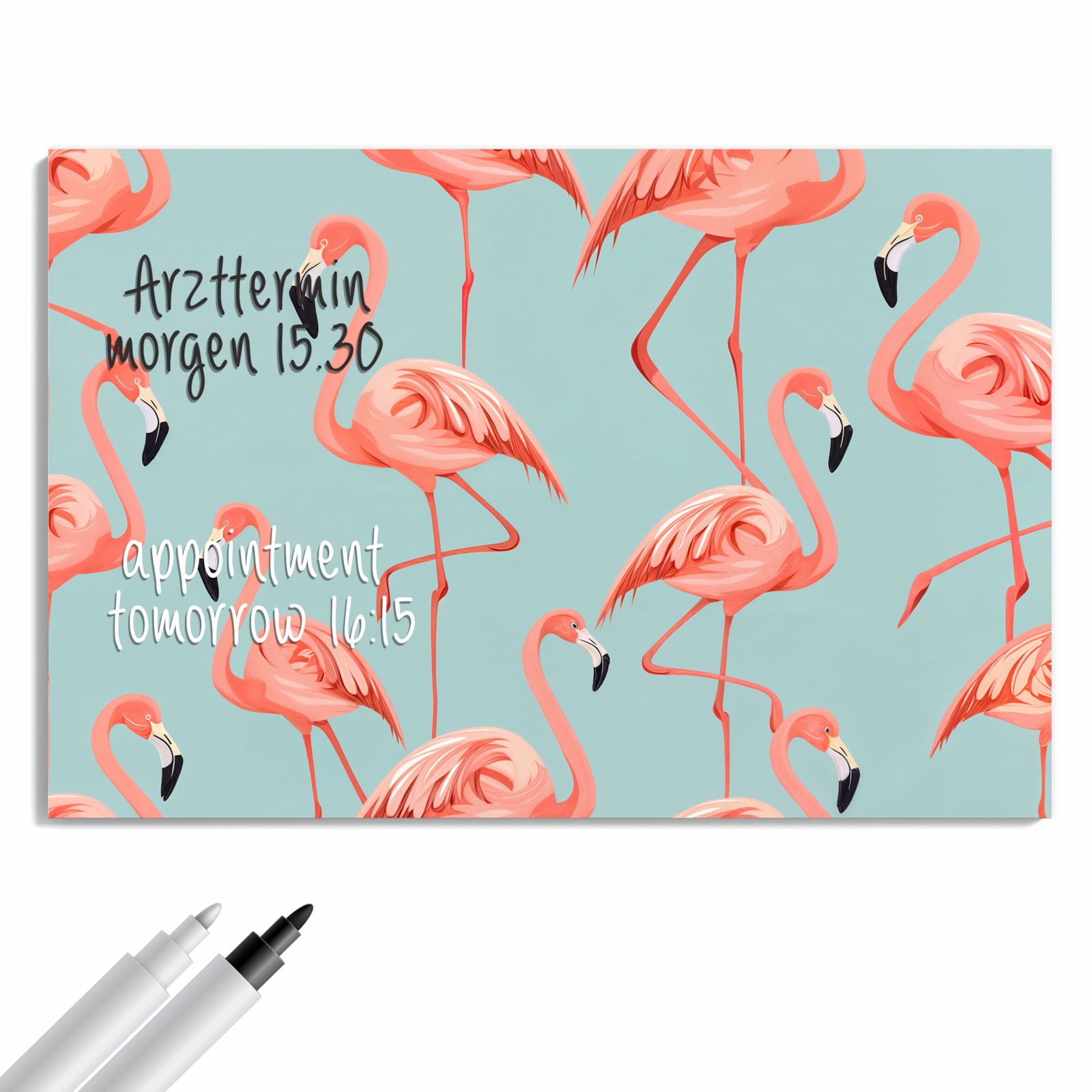 Magnetická tabule – obraz na zeď Plameňák design | 60 × 40 cm