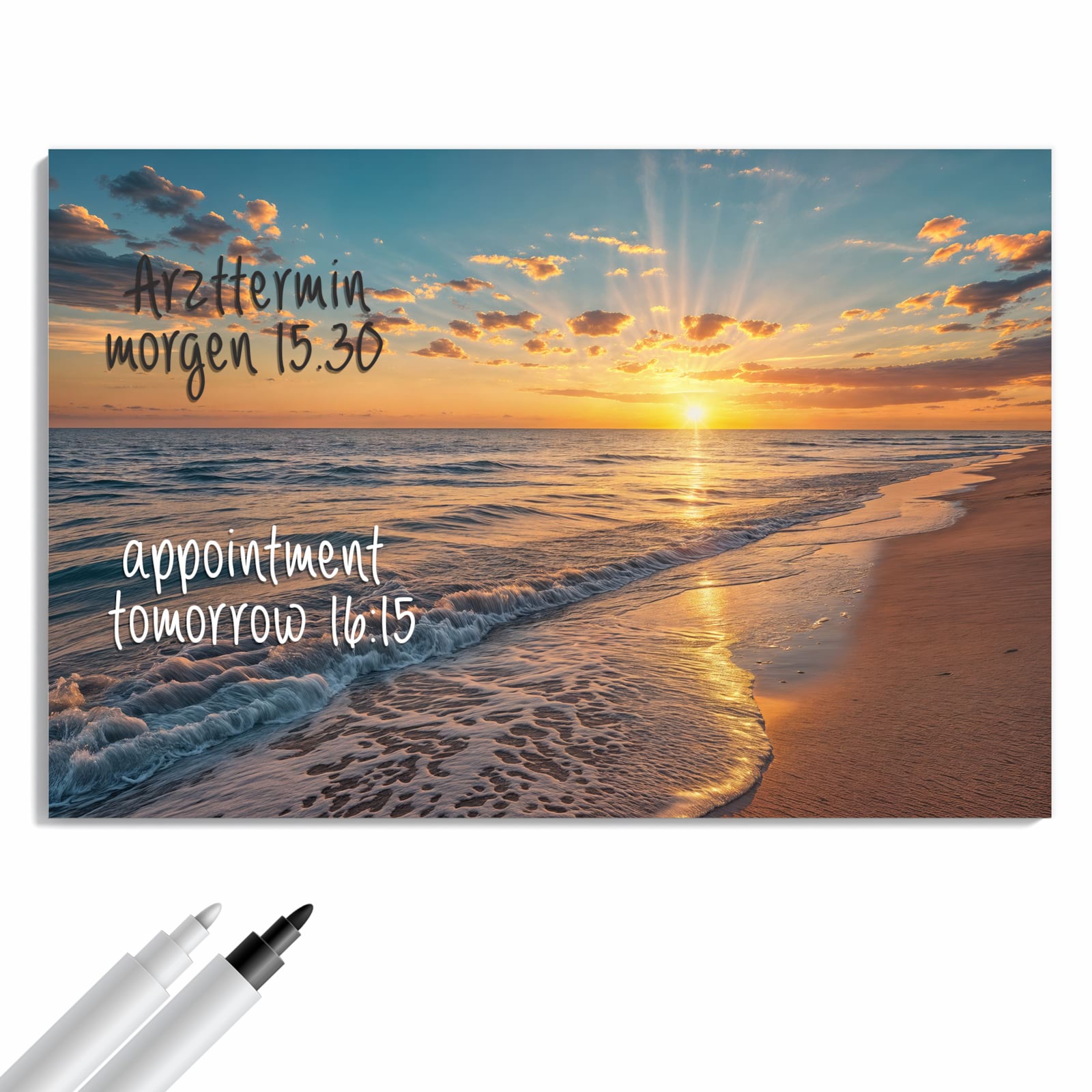 Magnetická tabule – obraz na zeď Východ slunce moře | 60 × 40 cm