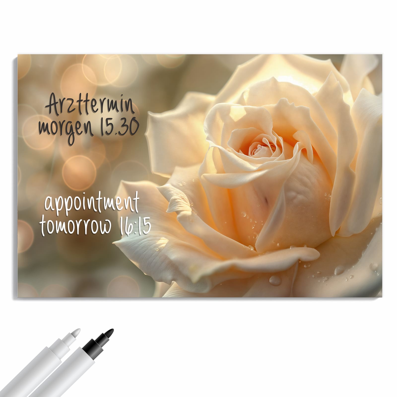 Magnetická tabule – obraz na zeď Elegantní růže – motiv 1 | 60 × 40 cm