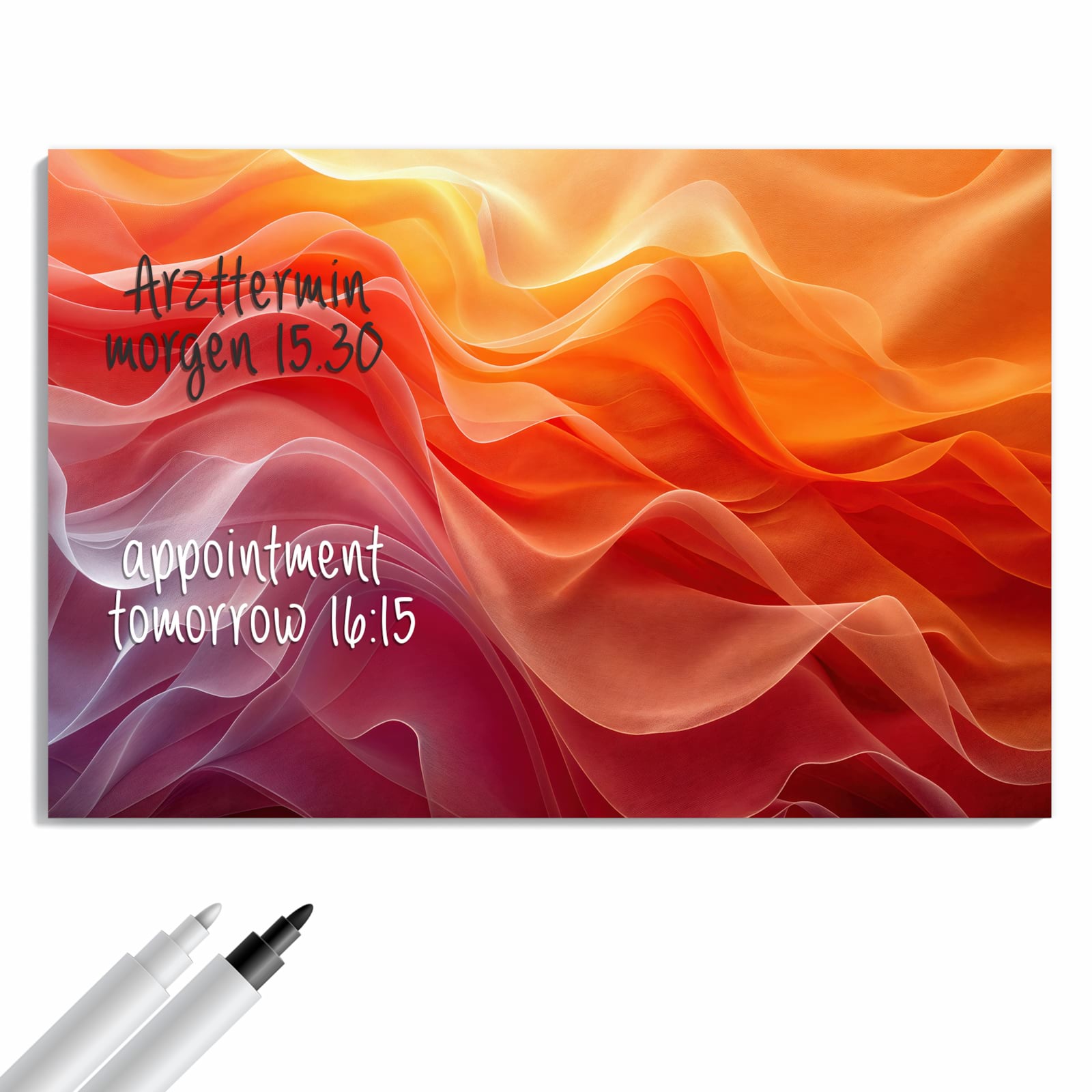 Magnetická tabule – obraz na zeď Jemný vír barev | 90 × 60 cm