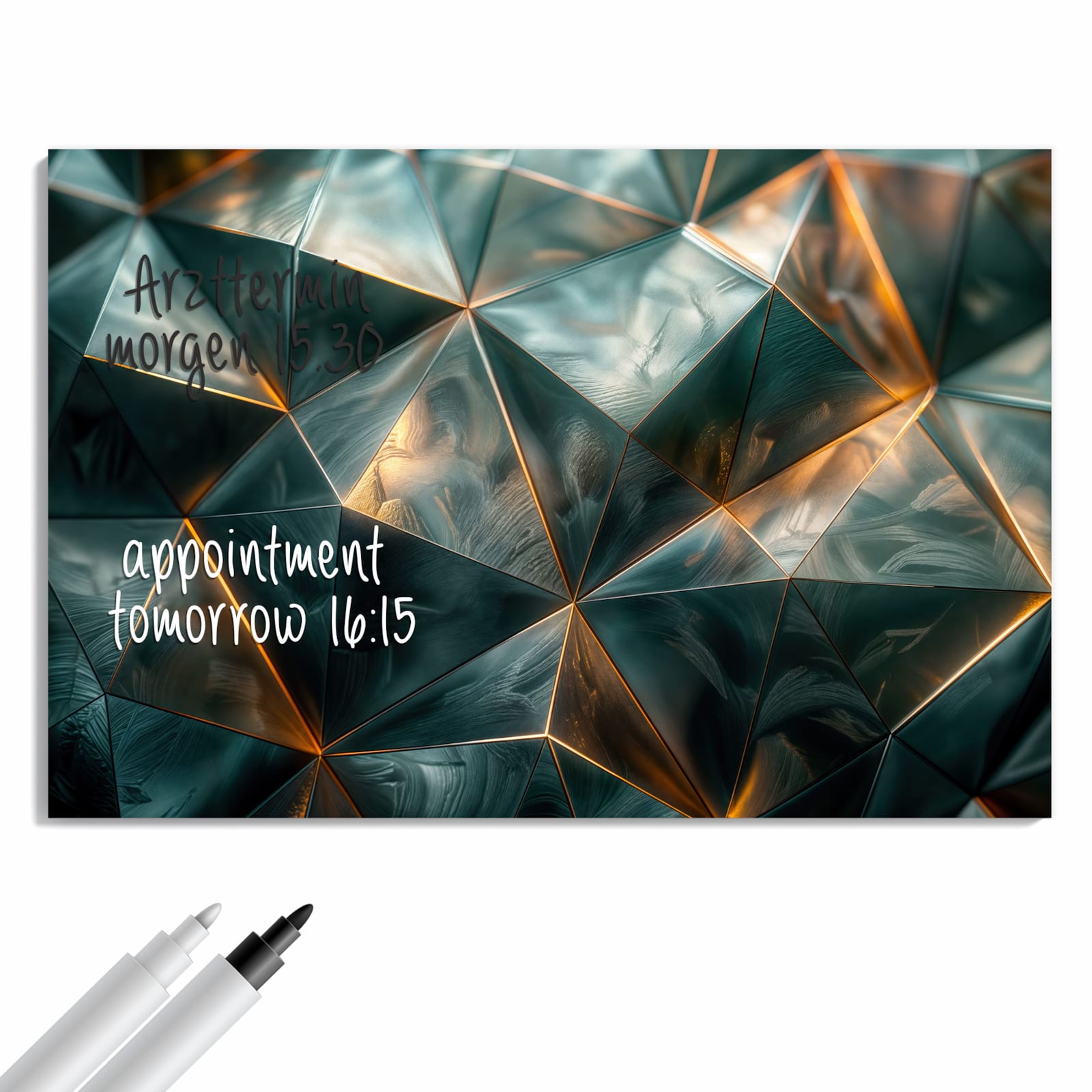 Magnetická tabule – obraz na zeď Propracované geometrie | 90 × 60 cm
