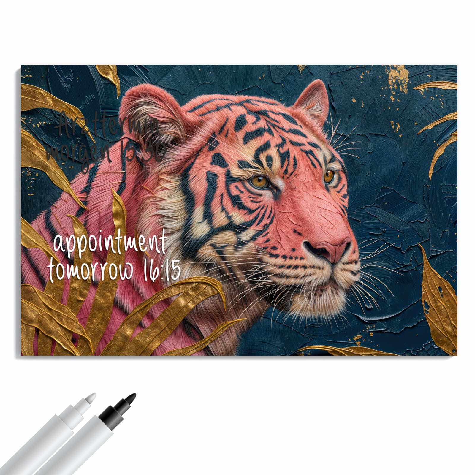 Magnetická tabule – obraz na zeď Tygr portrét | 60 × 40 cm