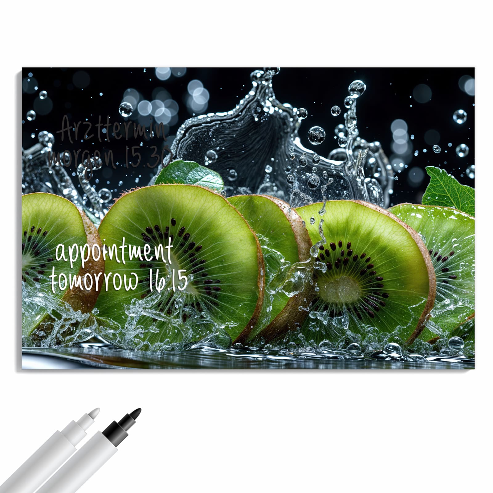 Magnetická tabule – obraz na zeď Kiwi voda – motiv 2 | 60 × 40 cm