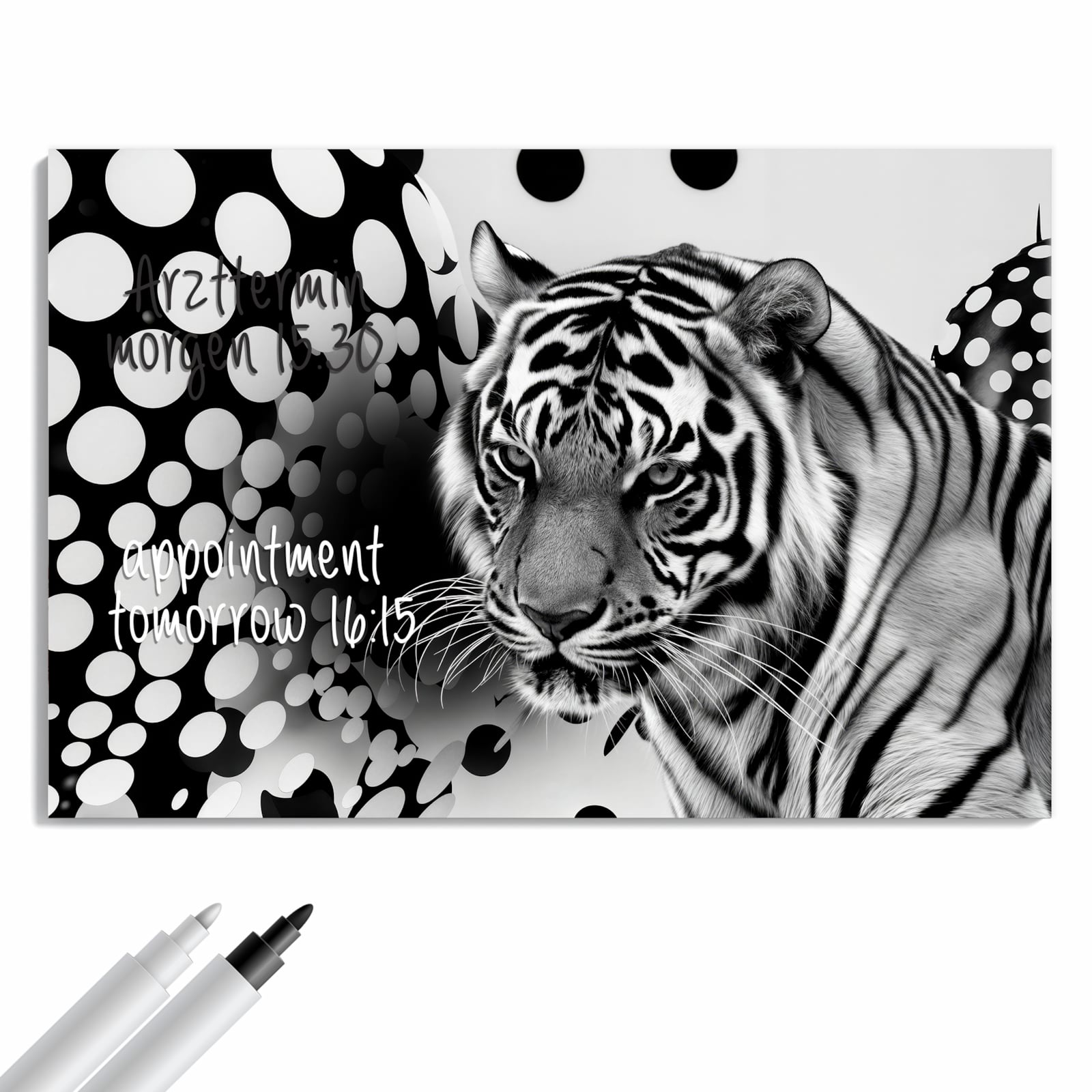 Magnetická tabule – obraz na zeď Skvrny tygra | 90 × 60 cm