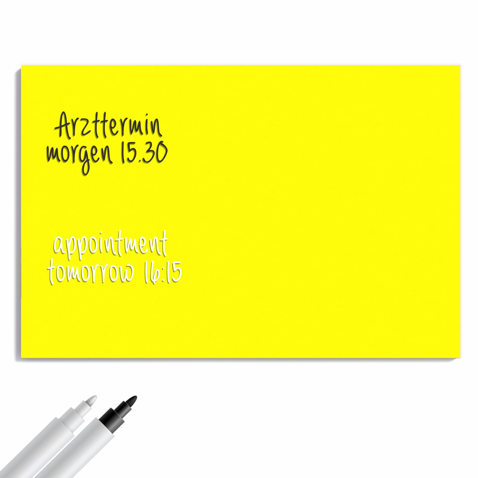 Magnetická tabule s motivem Jasně žlutá 60 x 40