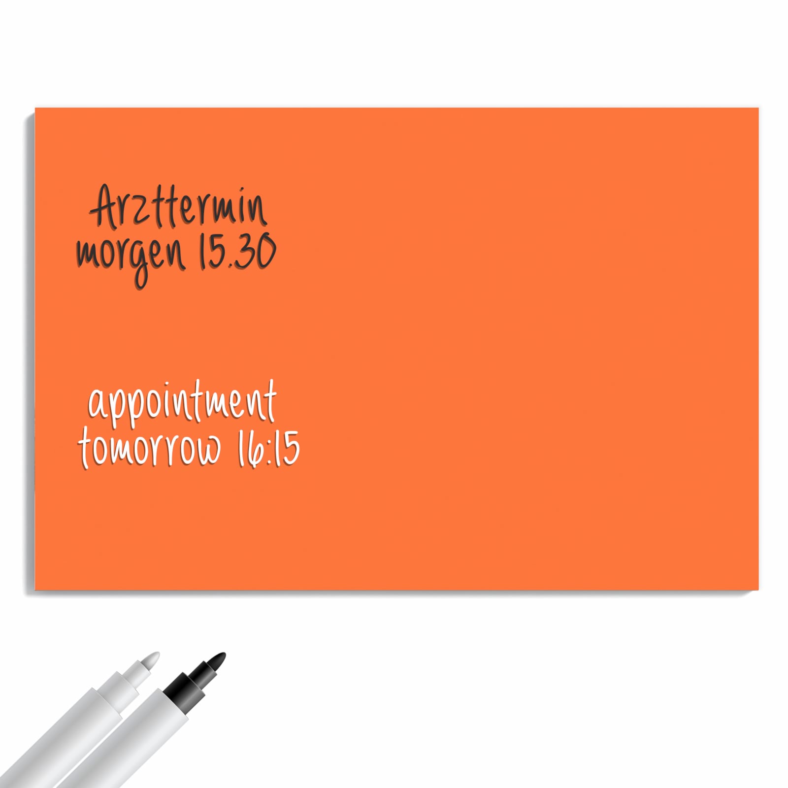 Magnetická tabule s motivem Oranžová 60 x 40