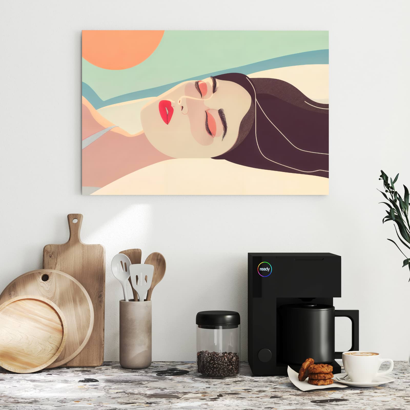 Magnetická tabule s motivem Relax na slunci 60 x 40
