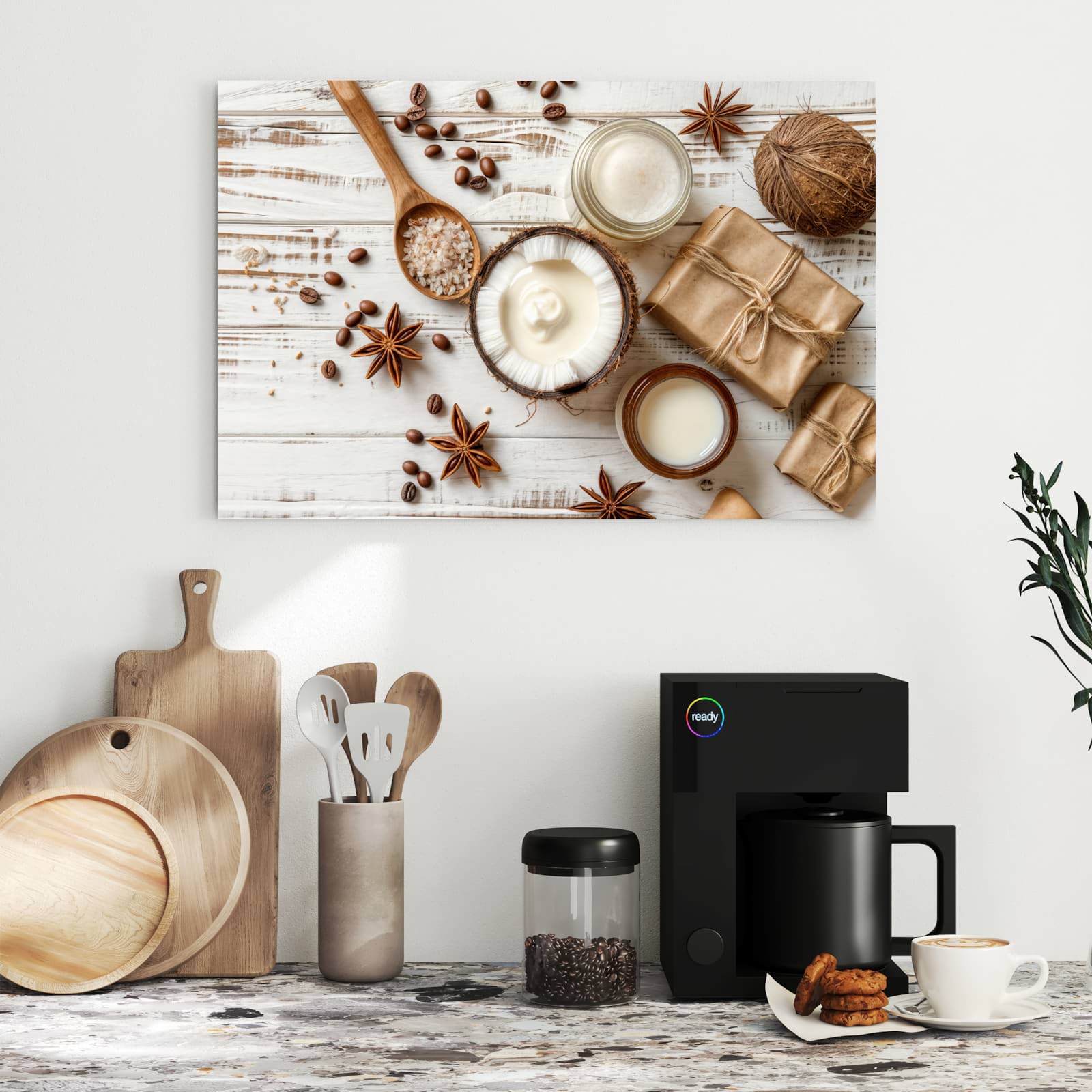 Magnetická tabule s motivem Přírodní kosmetika 60 x 40
