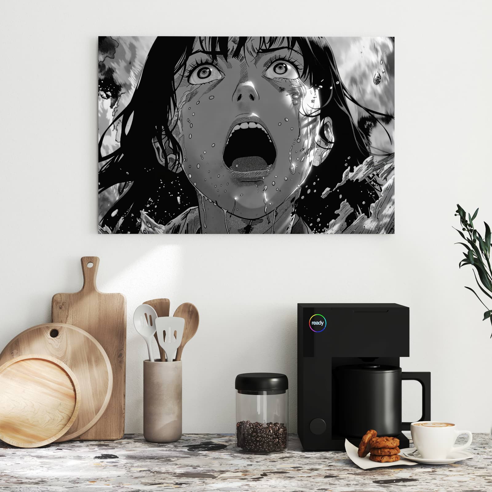 Magnetická tabule s motivem Výkřik emocí 60 x 40