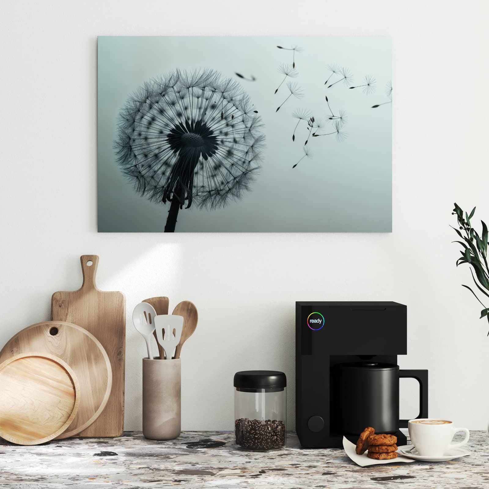 Magnetická tabule s motivem Jemná pampeliška 60 x 40