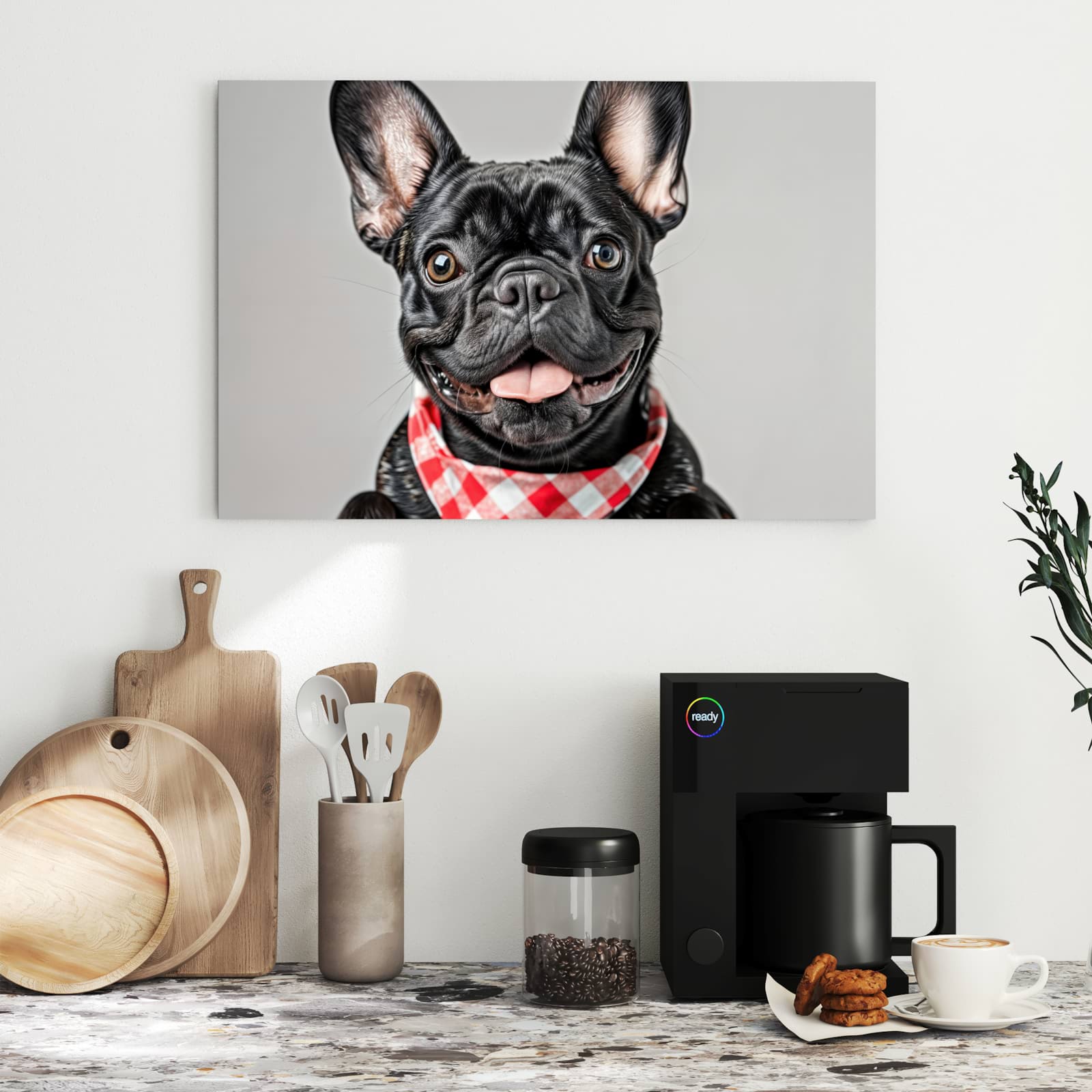 Magnetická tabule s motivem Francouzský buldoček 60 x 40