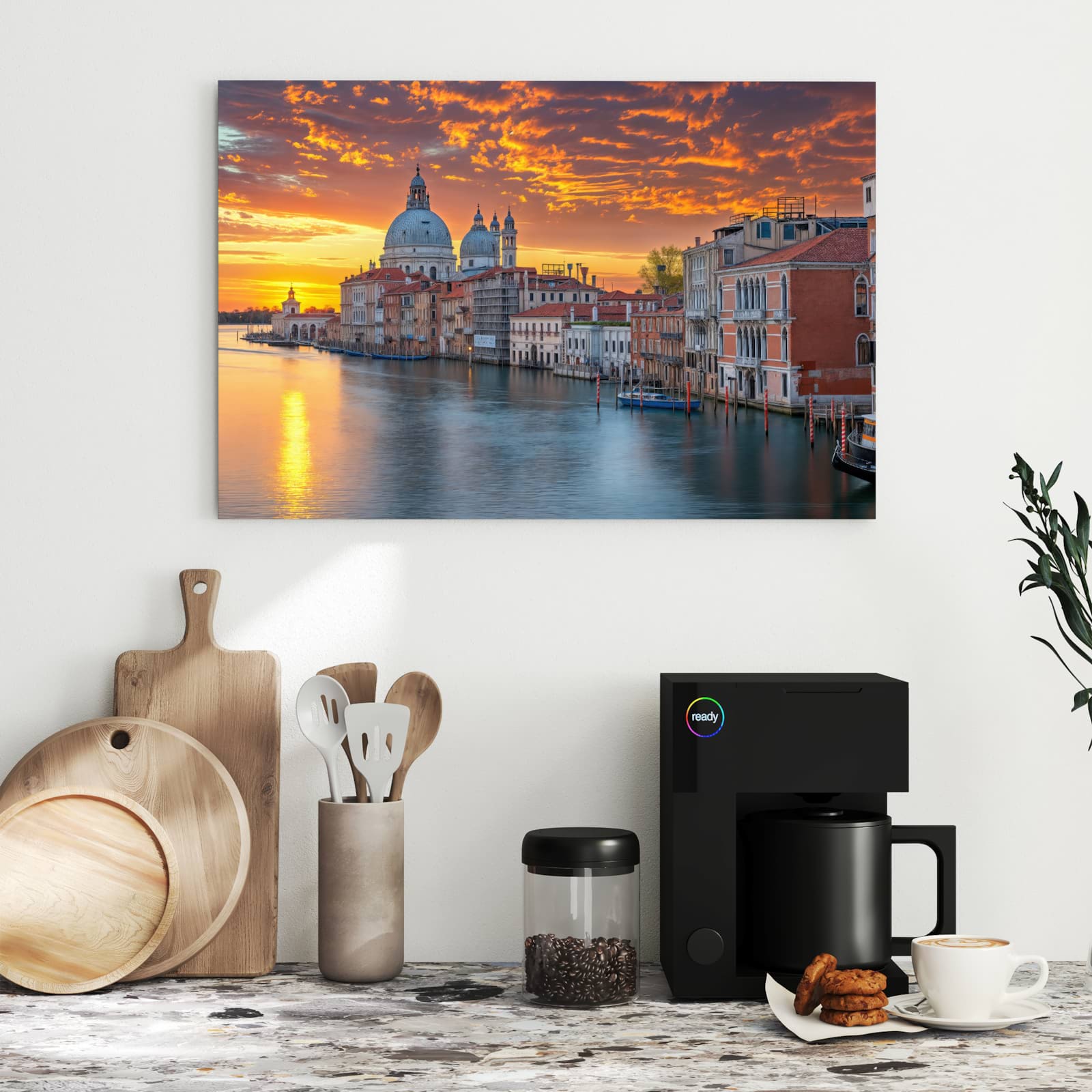 Magnetická tabule s motivem Benátky při západu slunce 60 x 40