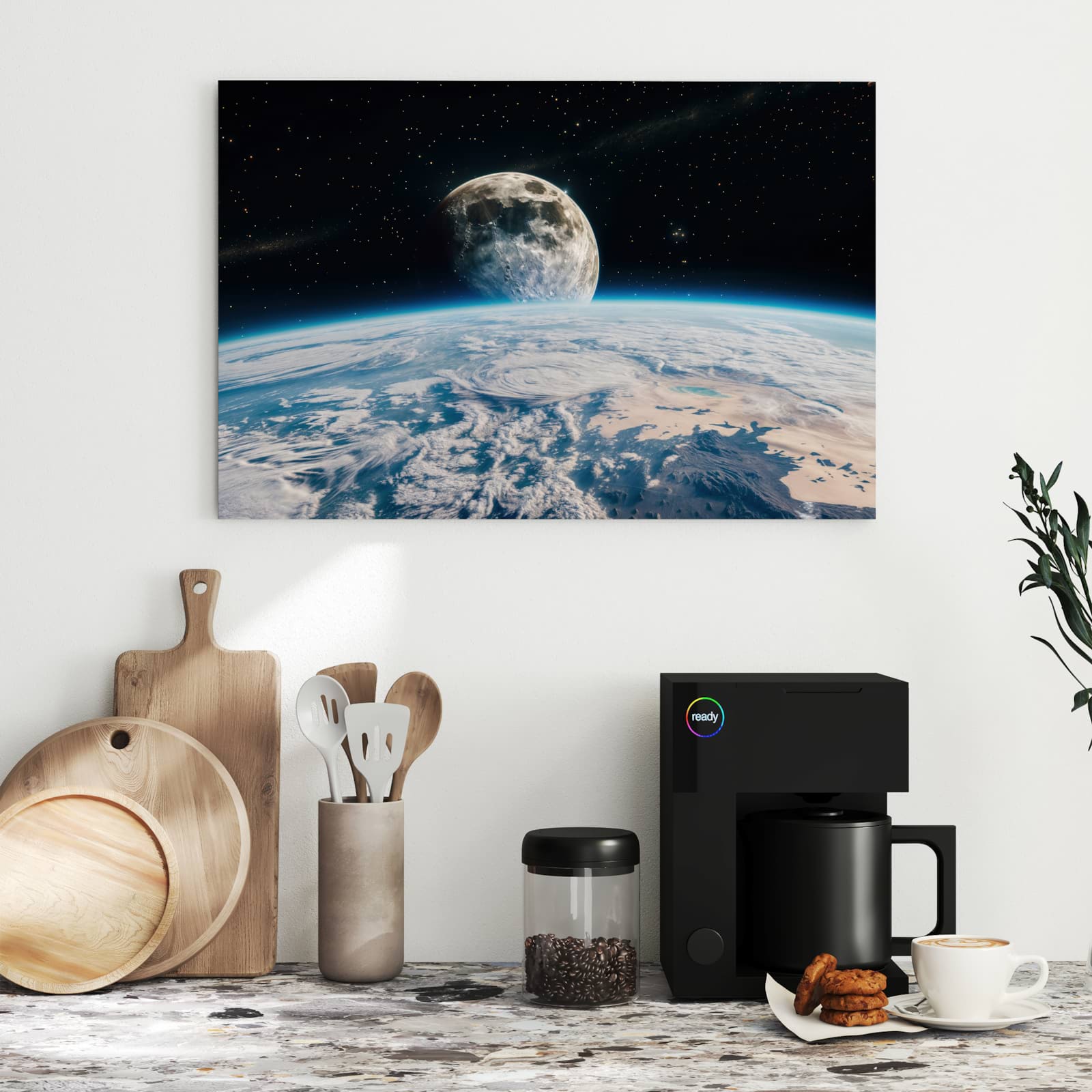 Magnetická tabule s motivem Měsíční panorama 60 x 40