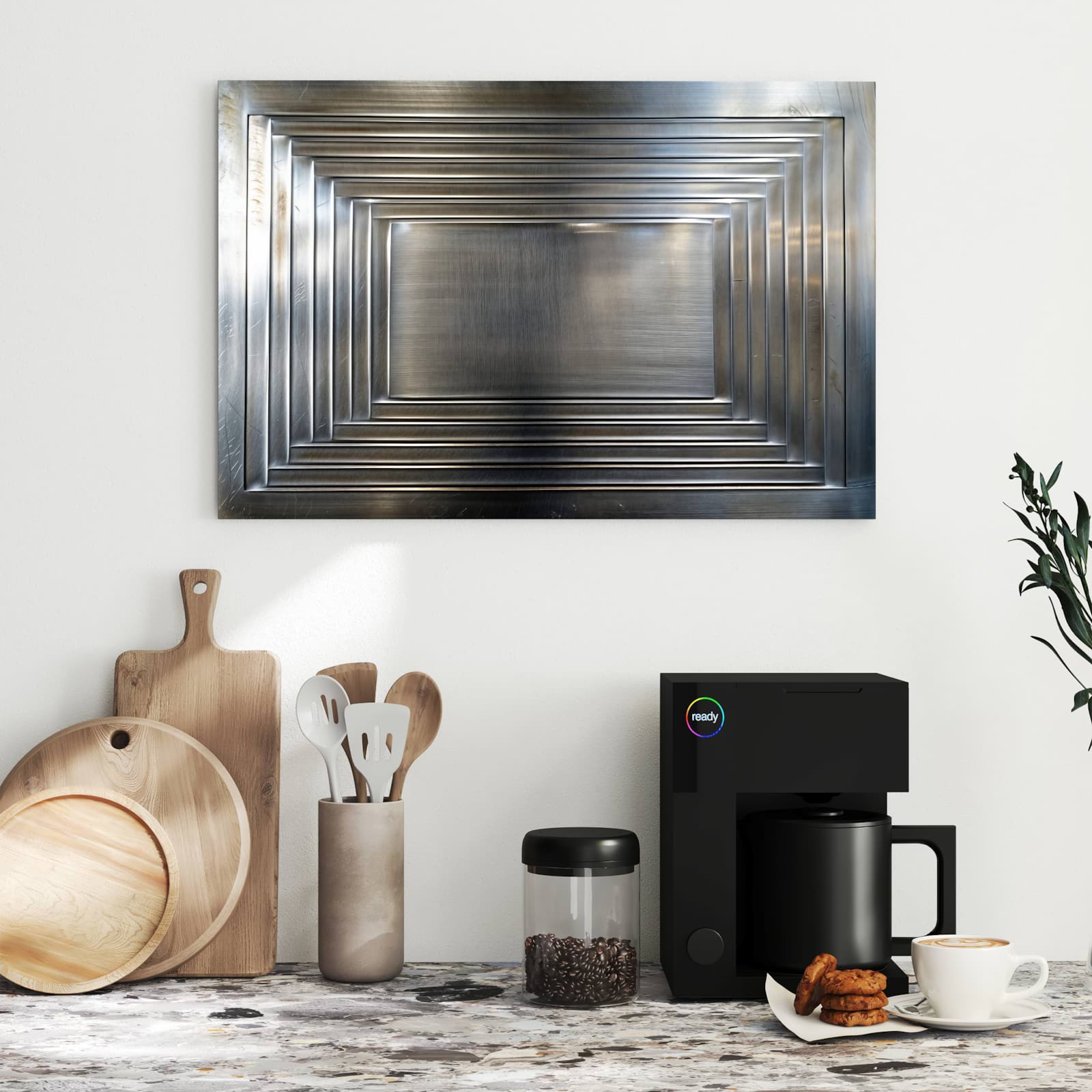 Magnetická tabule s motivem Kovový rám 60 x 40