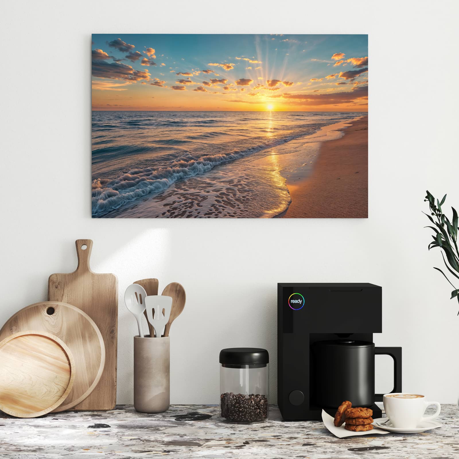 Magnetická tabule – obraz na zeď Východ slunce moře | 60 × 40 cm
