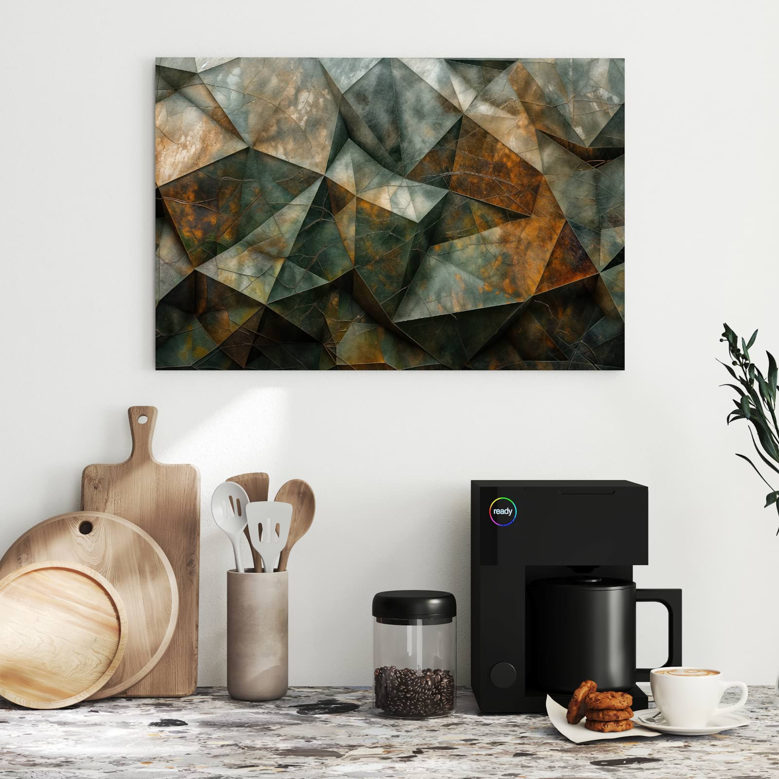 Magnetická tabule – obraz na zeď Geometrické abstrakce | 60 × 40 cm