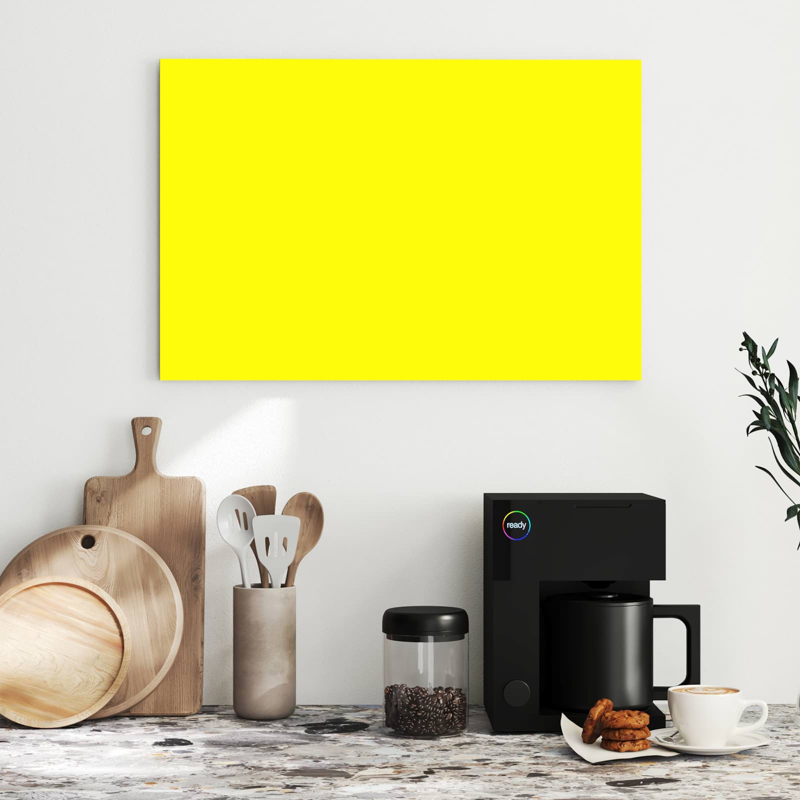Magnetická tabule s motivem Jasně žlutá 60 x 40