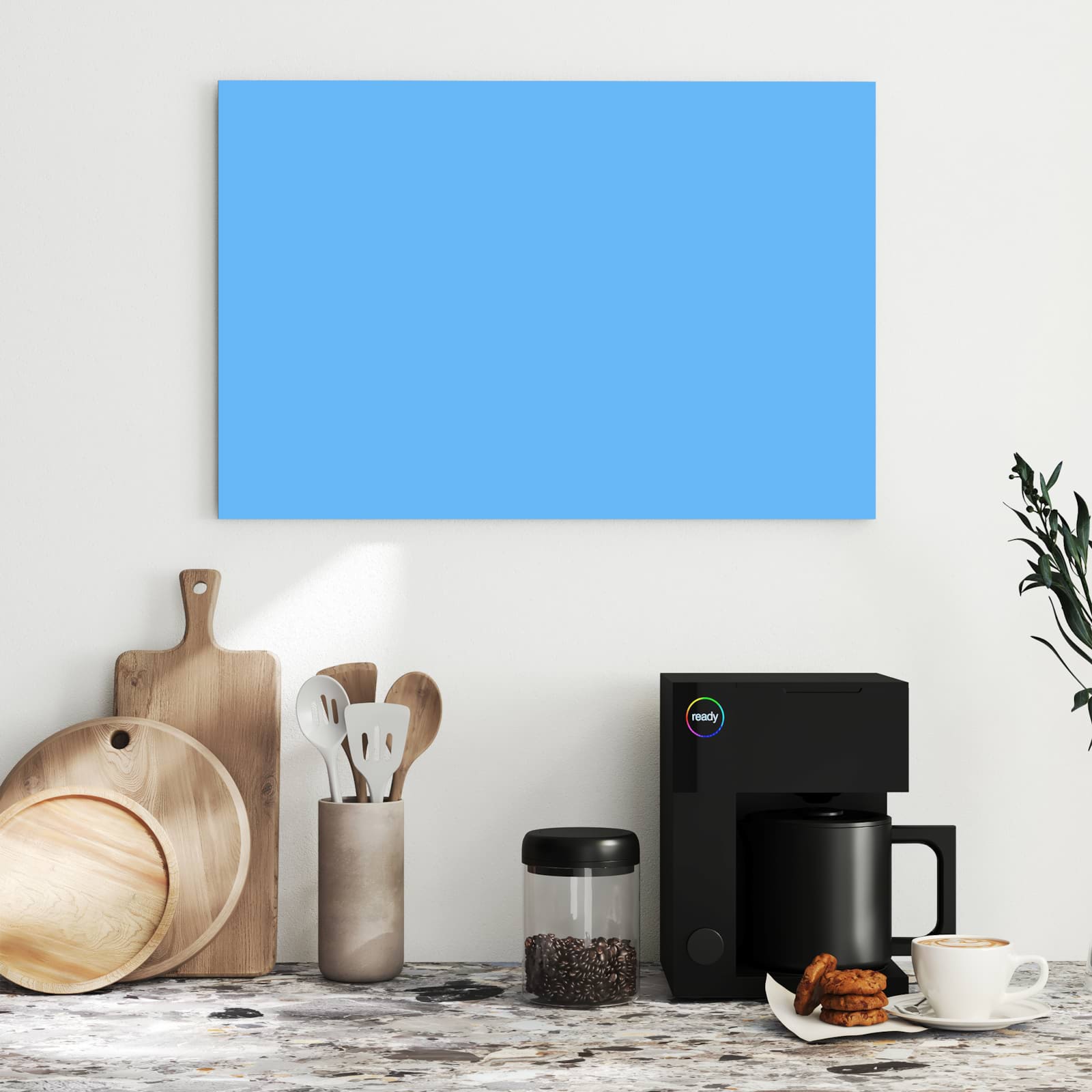 Magnetická tabule s motivem Světle modrá 60 x 40