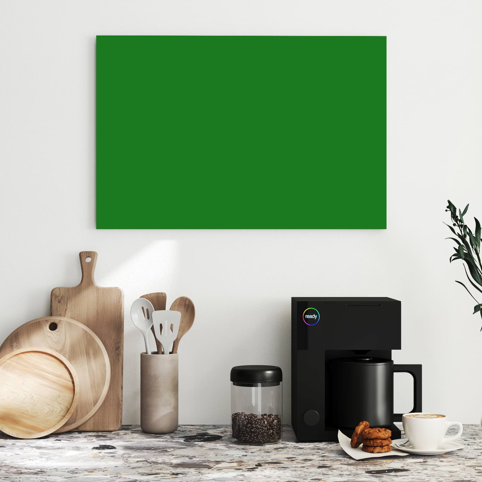 Magnetická tabule s motivem Tmavě zelená 60 x 40