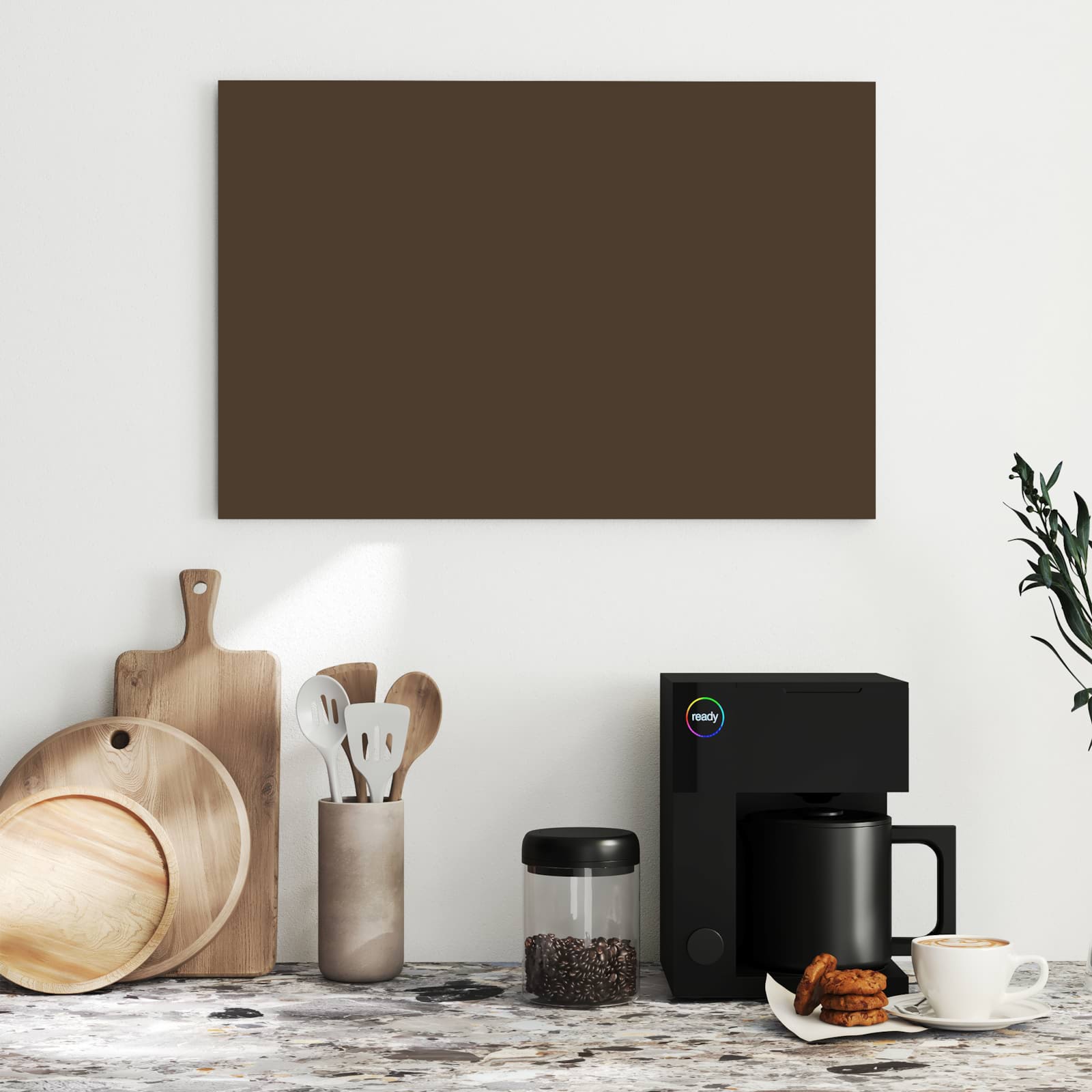 Magnetická tabule s motivem Tmavě hnědá 60 x 40