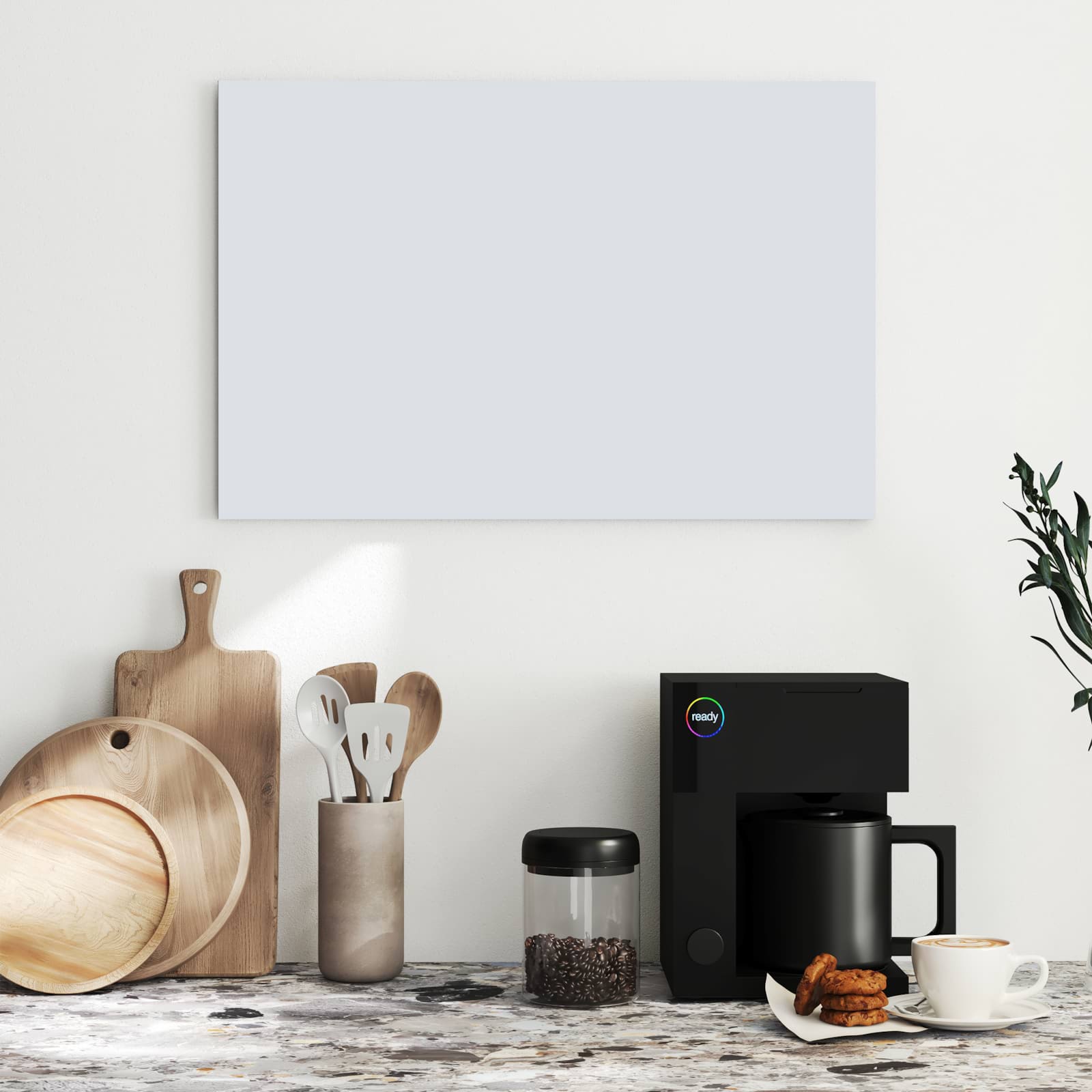 Magnetická tabule s motivem Světle šedá 60 x 40