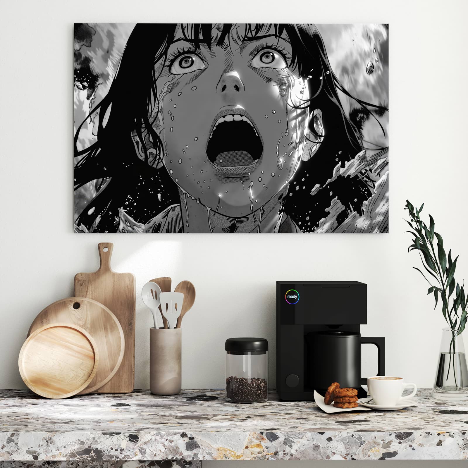 Magnetická tabule s motivem Výkřik emocí 90 x 60