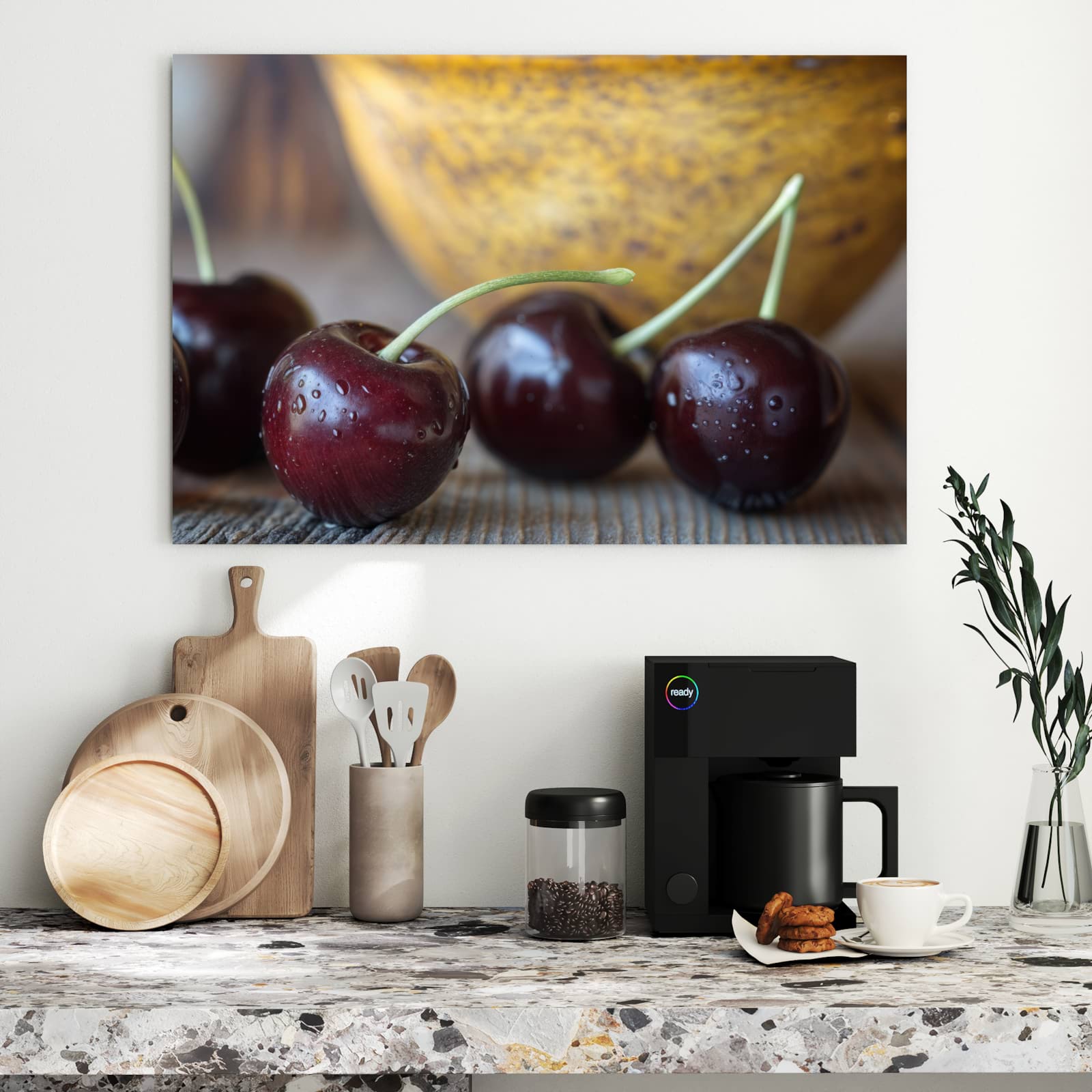 Magnetická tabule s motivem Sladké třešně 90 x 60