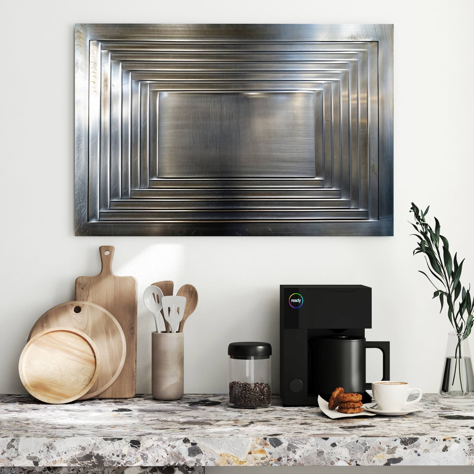 Magnetická tabule s motivem Kovový rám 90 x 60
