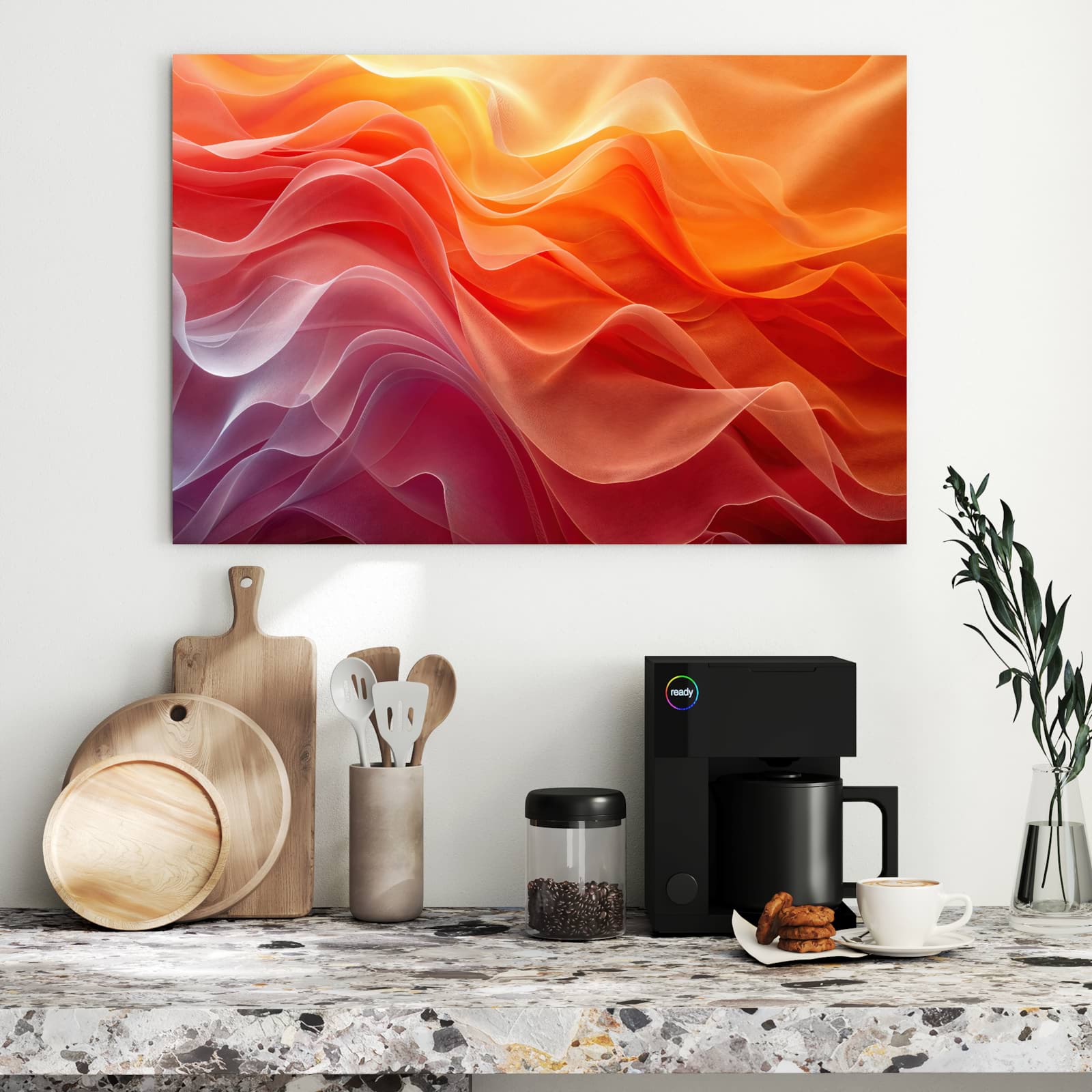 Magnetická tabule – obraz na zeď Jemný vír barev | 90 × 60 cm