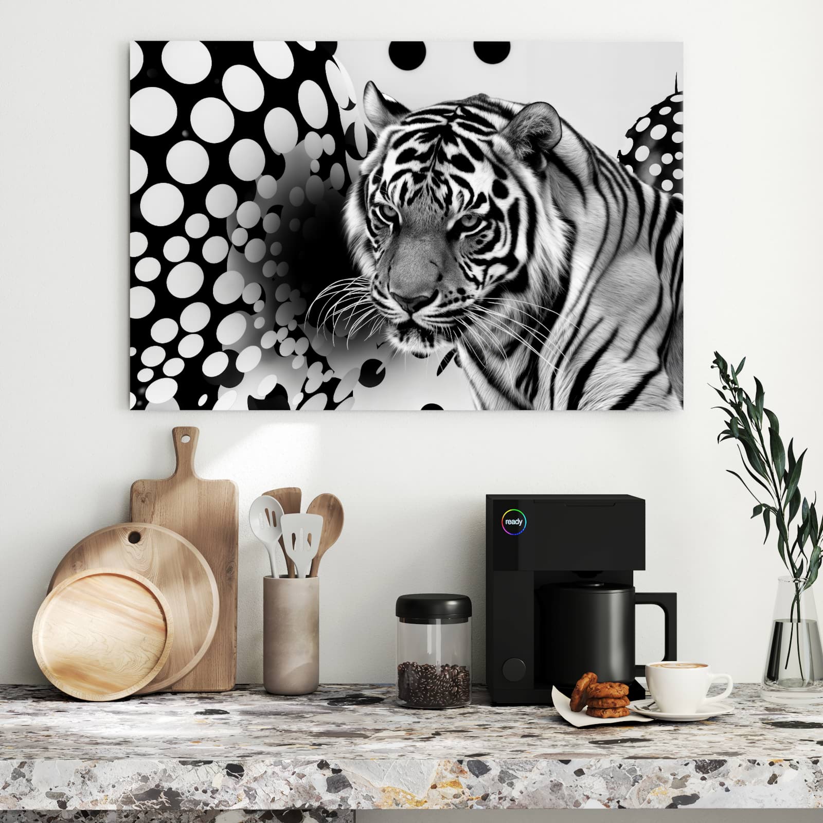 Magnetická tabule – obraz na zeď Skvrny tygra | 90 × 60 cm