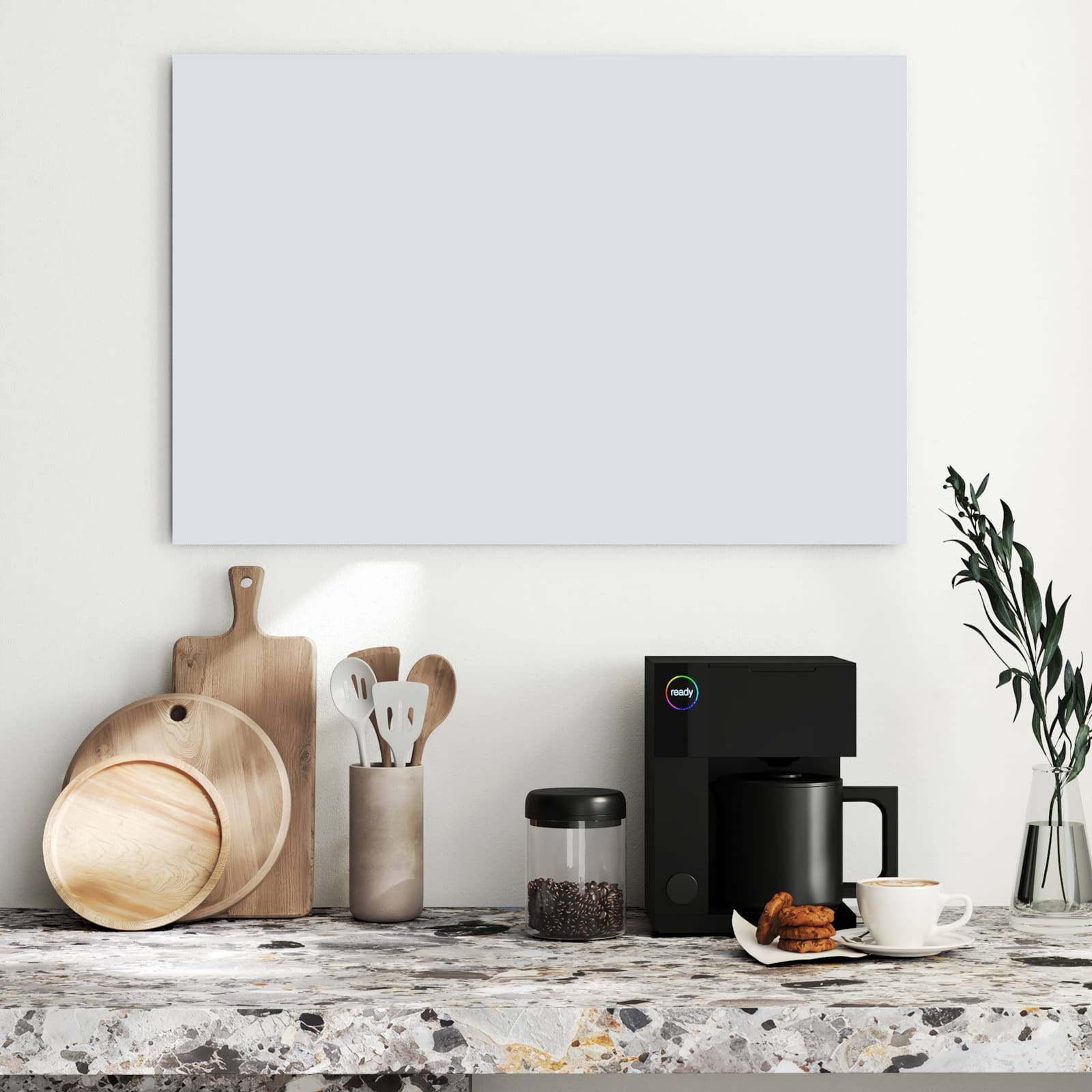 Magnetická tabule s motivem Světle šedá 90 x 60