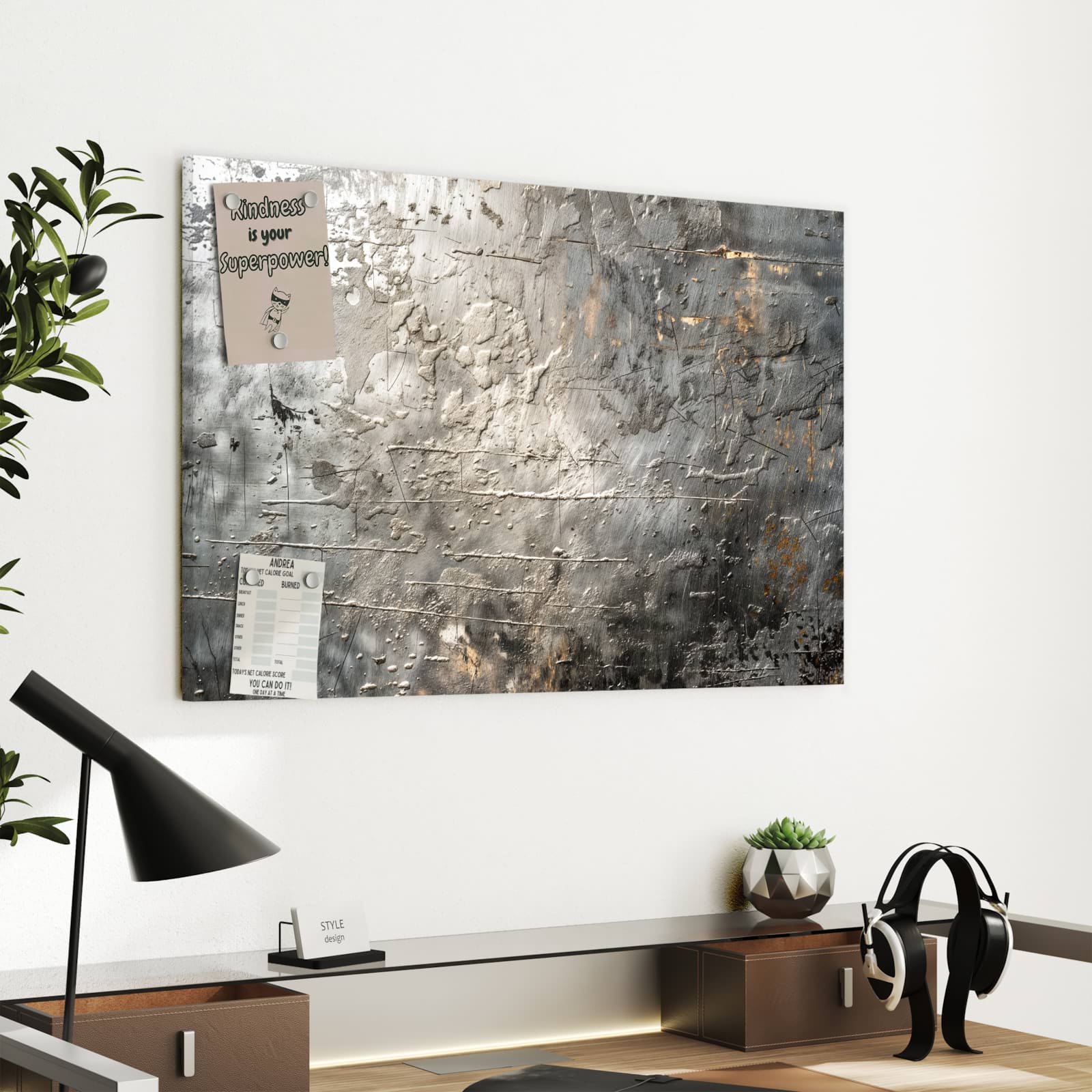 Magnetická tabule – obraz na zeď Texturovaný povrch | 60 × 40 cm