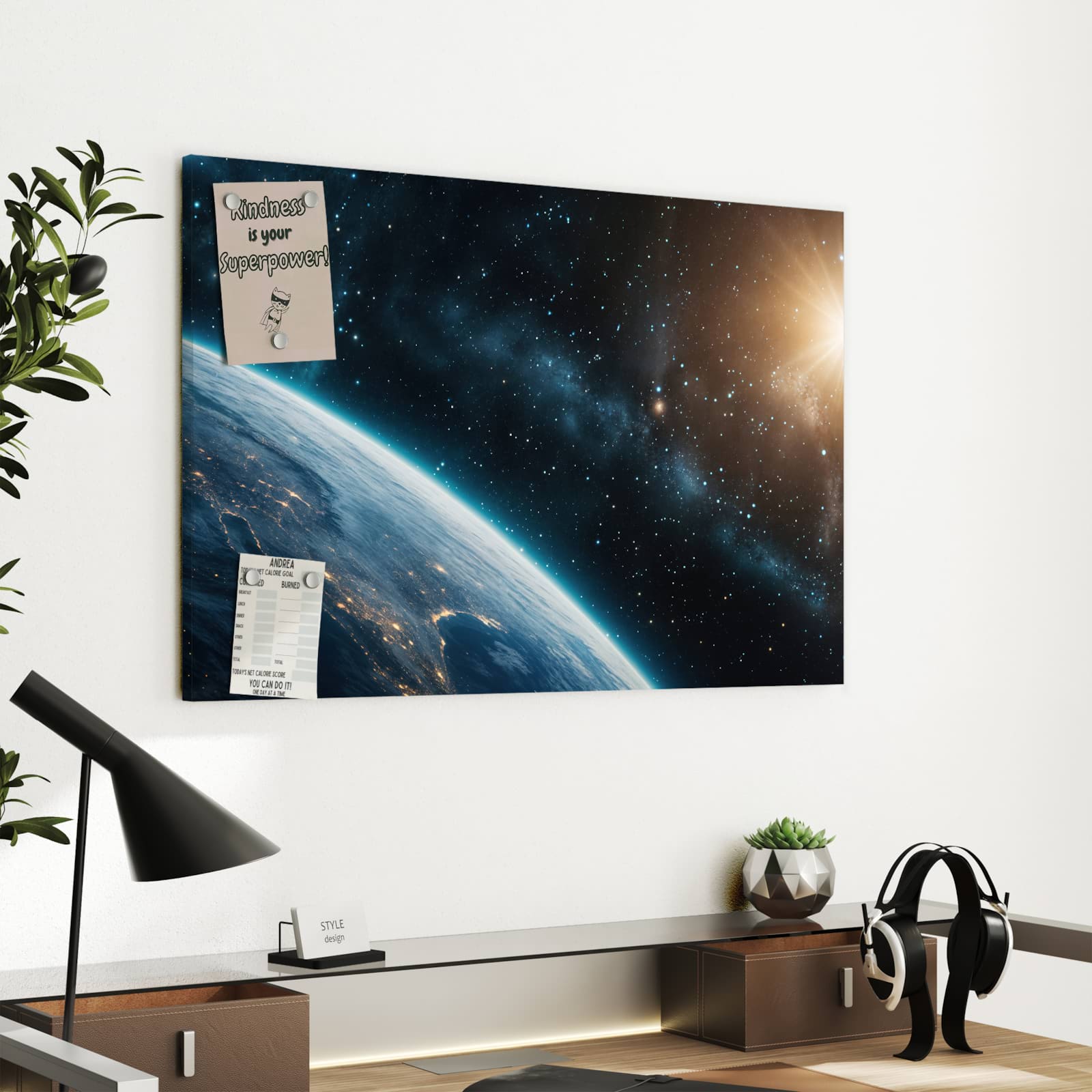 Magnetická tabule – obraz na zeď Planeta vesmír | 60 × 40 cm