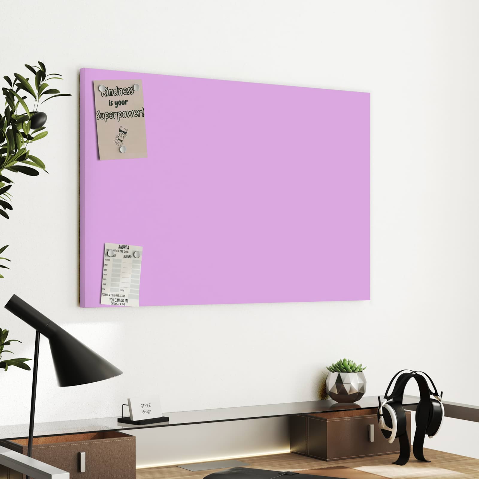 Magnetická tabule s motivem Lila 60 x 40