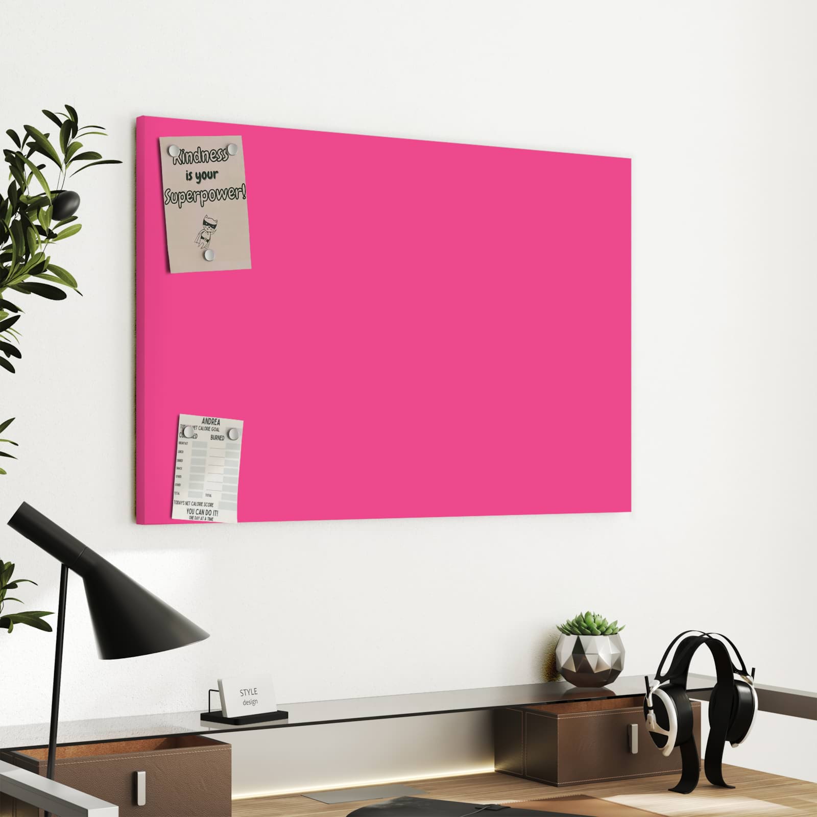 Magnetická tabule s motivem Pink 60 x 40