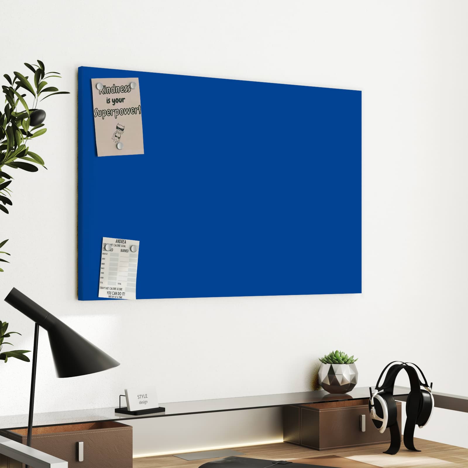 Magnetická tabule s motivem Tmavě modrá 60 x 40