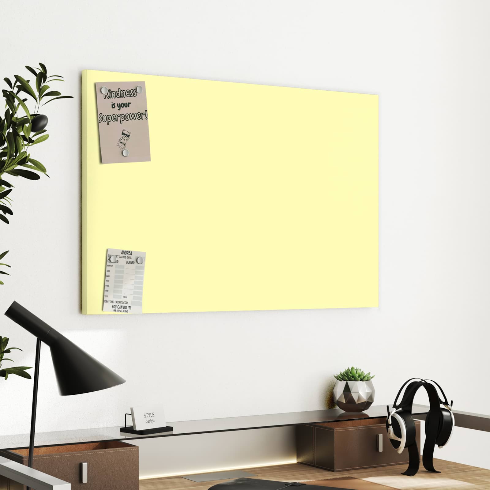 Magnetická tabule s motivem Krémová 60 x 40
