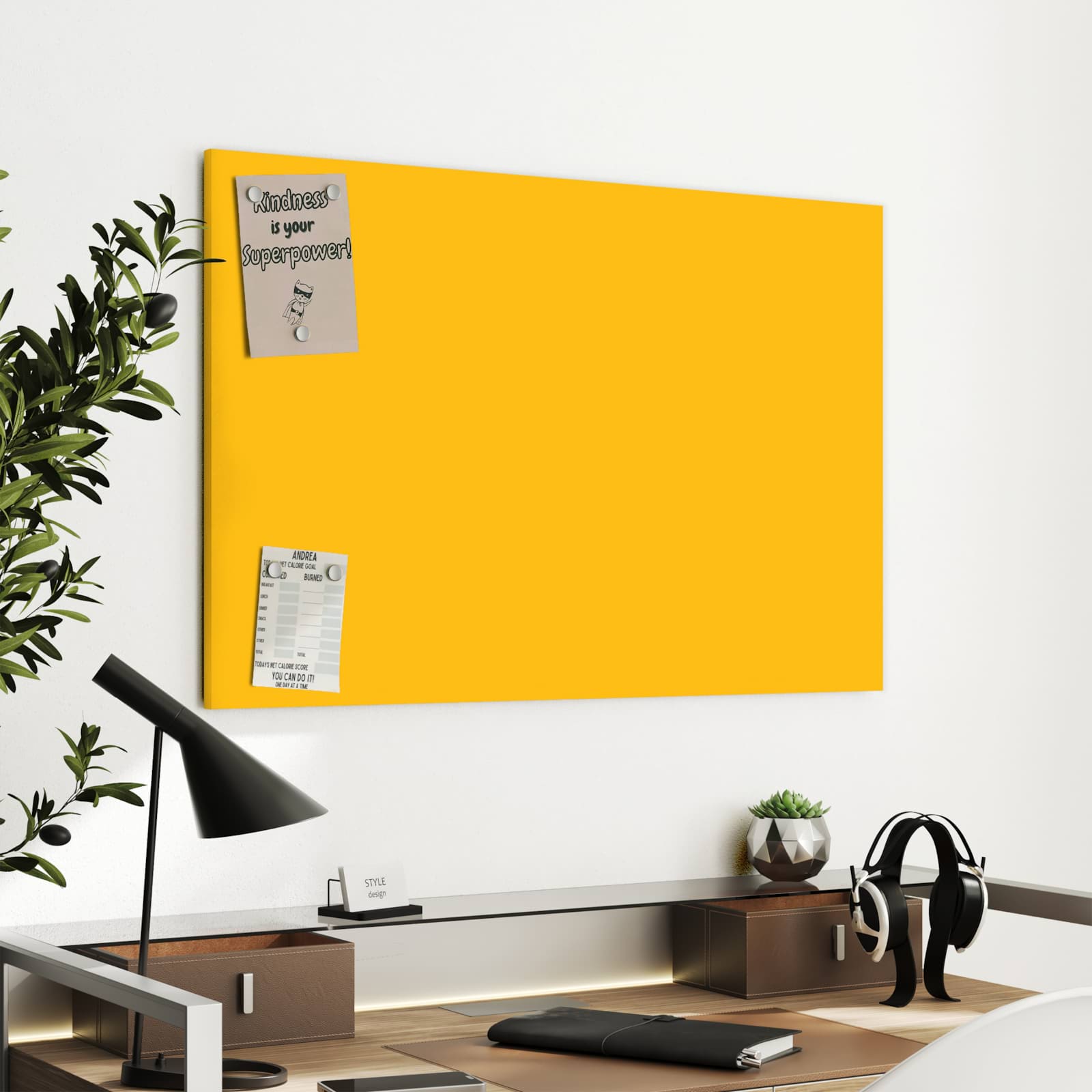 Magnetická tabule s motivem Pomerančová 90 x 60