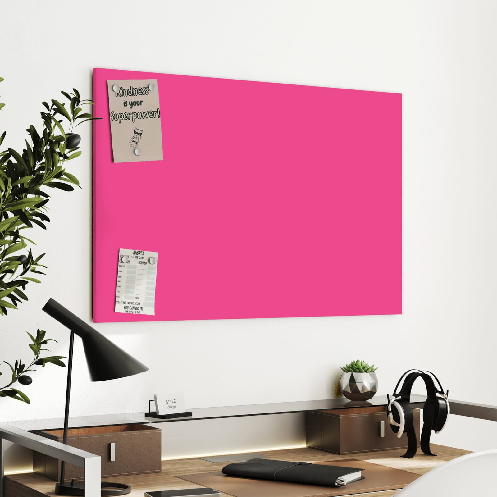Magnetická tabule s motivem Pink 90 x 60
